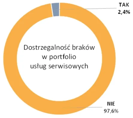 Dostrzegalność braków w portfolio usług serwisowych